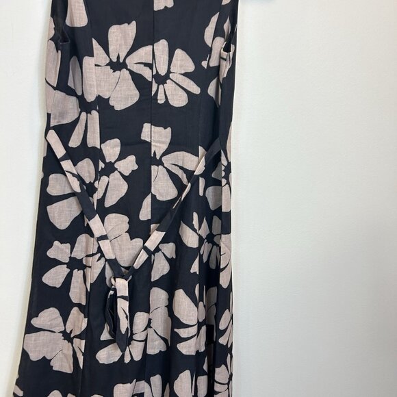 NWT Indikah Lillia Size Small Floral A-Line Maxi Dress Cotton Blend - Picture 10 of 10